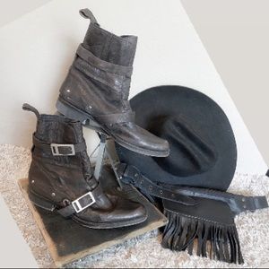 Free People Outsiders Moto Boot Sz 39/ 9US